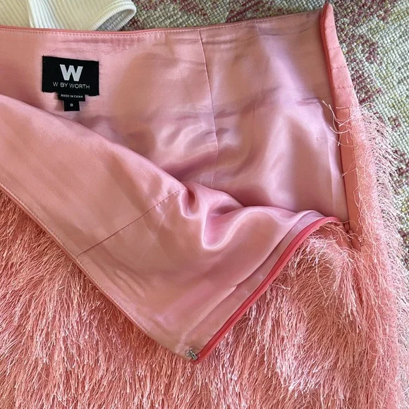 Worth Pink Fuzzy Skirt - Picture 4 of 5